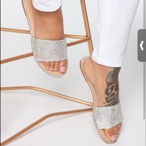 Nude Sparkly Sandals